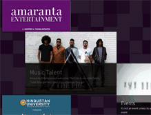 Tablet Screenshot of amarantaentertainment.com